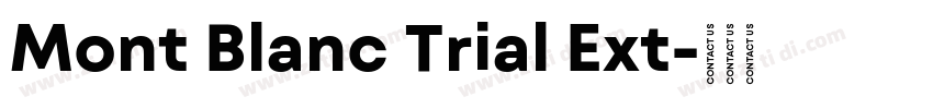 Mont Blanc Trial Ext字体转换